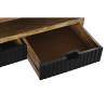 Mesa de Centro DKD Home Decor Negro Marrón claro Metal Madera de mang