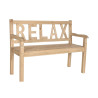 Banco DKD Home Decor Relax 120 x 44 x 87 cm Natural madera de mindi Al