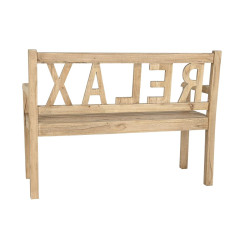 Banco DKD Home Decor Relax 120 x 44 x 87 cm Natural madera de mindi Al