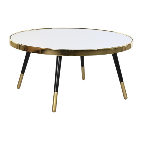 Mesa de Centro DKD Home Decor Glamour Dorado Plateado Acero Espejo 82,