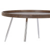 Mesa de Centro DKD Home Decor Marrón Plateado Metal Acero Madera MDF