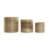 Set de maceteros DKD Home Decor Natural Marrón Ratán Bali (31 x 31 x