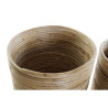 Set de maceteros DKD Home Decor Natural Marrón Ratán Bali (31 x 31 x