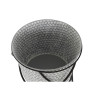 Set de Macetas DKD Home Decor Negro Gris Metal Hierro Cuadrado 30 x 40