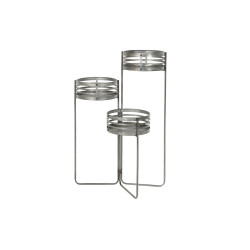 Macetero DKD Home Decor 3 en 1 Gris Metal Hierro Loft (47 x 35 x 72 cm