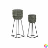 Set de Maceteros DKD Home Decor Desgastado 32 x 32 x 84 cm Metal (2 Un