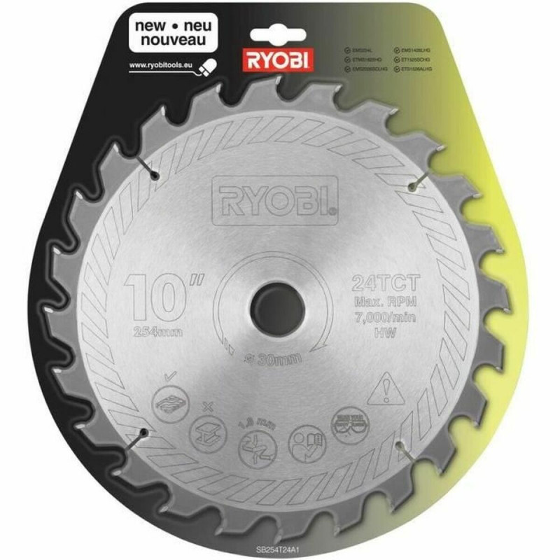 Disco de corte Ryobi SB254T24A1 carburo Disco de corte Ryobi SB254T24A1 carburo