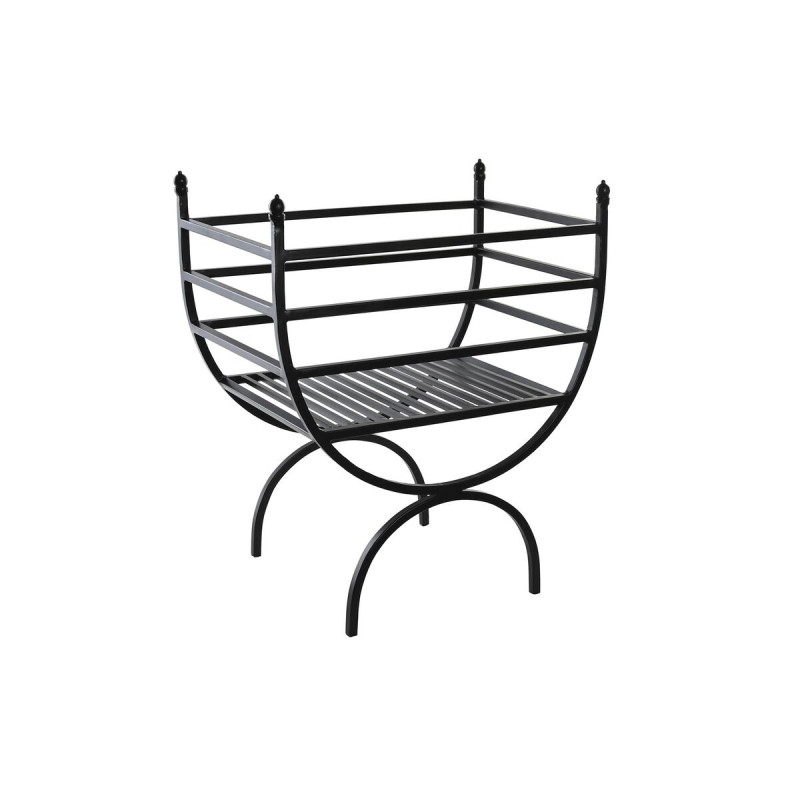 Utensilios para Chimenea DKD Home Decor Soporte para Leña Acero (48 x