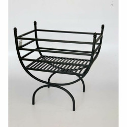 Utensilios para Chimenea DKD Home Decor Soporte para Leña Acero (48 x