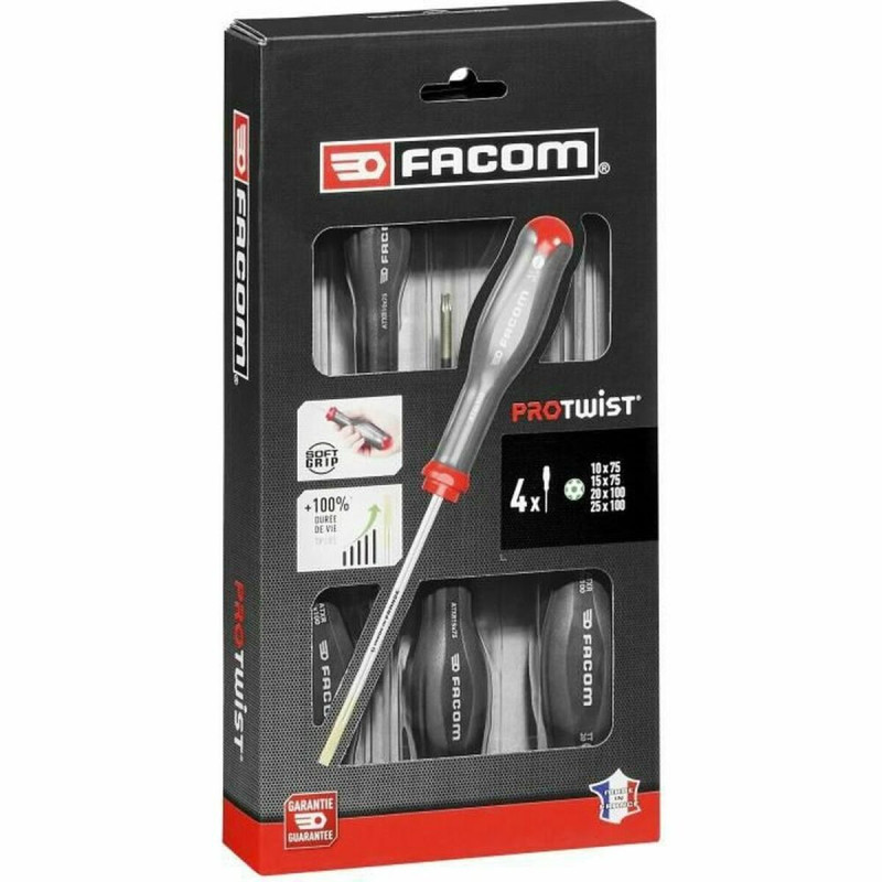 Set de Destornilladores Facom ProTwist Resistorx ATXR Torx 4 Piezas Set de Destornilladores Facom ProTwist Resistorx ATXR Torx 4 Piezas