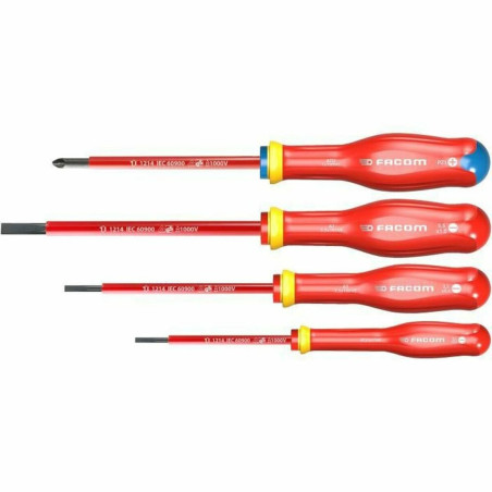 Set de Destornilladores Facom Protwist Isolated 1000V AT4VEPB Plana Po