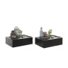 Fuente DKD Home Decor Buda Resina Oriental 29 x 21 x 23 cm (2 Unidades