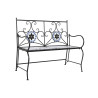 Banco DKD Home Decor Cerámica Mosaico Negro Metal Multicolor (111 x 5