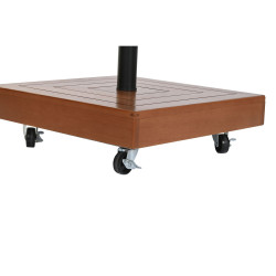 Base para Sombrilla DKD Home Decor Natural Negro Metal Granito Hormig