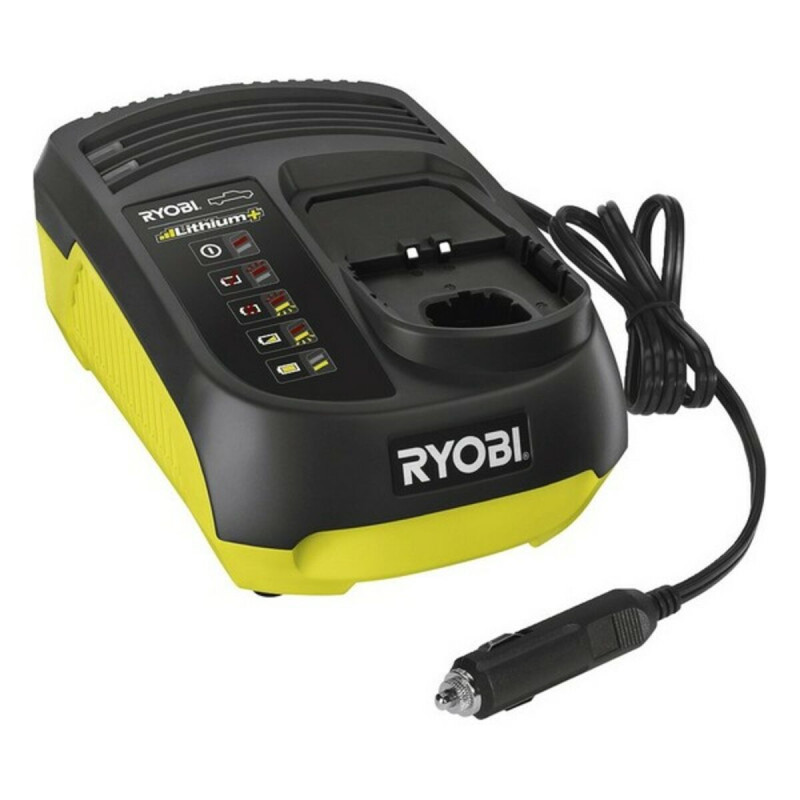 Cargador de Coche Ryobi RC18118C 12V 1,8 A Mechero Cargador de Coche Ryobi RC18118C 12V 1,8 A Mechero