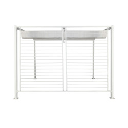 Pérgola DKD Home Decor Blanco 296 x 296 x 225 cm Acero