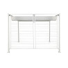 Pérgola DKD Home Decor Blanco 296 x 296 x 225 cm Acero