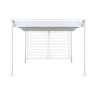 Pérgola DKD Home Decor Blanco 296 x 296 x 225 cm Acero