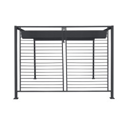 Pérgola DKD Home Decor Gris 300 x 300 x 230 cm Acero