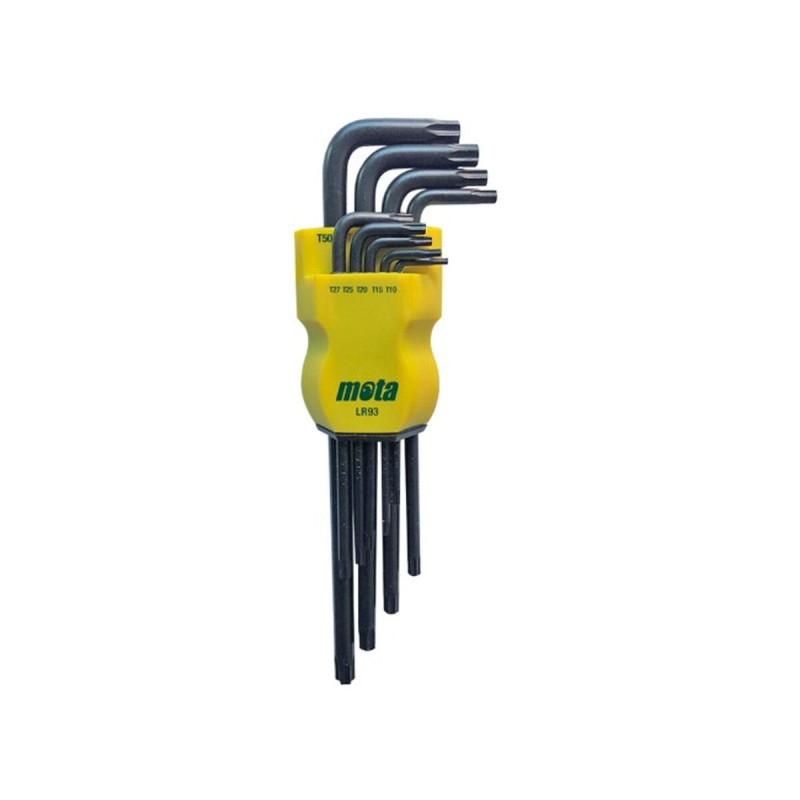 Juego Llaves Torx Mota LR93 Tamper Extralargo 9 Piezas Juego Llaves Torx Mota LR93 Tamper Extralargo 9 Piezas