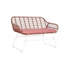 Conjunto de Mesa con 3 Sillones DKD Home Decor 124 x 74 x 84 cm Metal