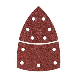 Papel de lija Wolfcraft 1813000 80 g 10 Unidades (9,5 cm)