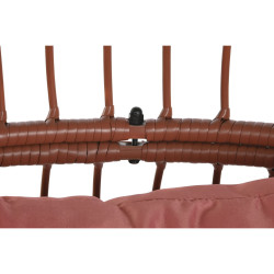 Sillón de jardín DKD Home Decor 99 x 71 x 147 cm Metal Terracota rat