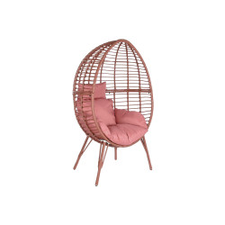 Sillón de jardín DKD Home Decor 90 x 65 x 151 cm Metal Terracota rat
