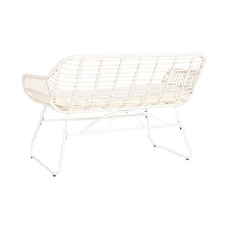 Conjunto de Sofá y Mesa DKD Home Decor Metal ratán sintético 124 x
