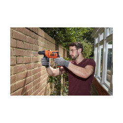 Set de taladro y accesorios Black & Decker BEH200-QS 500 W 230 V 230-2
