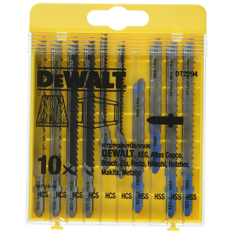 Hoja Sierra Dewalt DT2294-QZ Metal Madera 10 Piezas Hoja Sierra Dewalt DT2294-QZ Metal Madera 10 Piezas