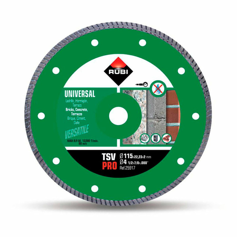 Disco de corte Rubi tsv pro 25917 Disco de corte Rubi tsv pro 25917