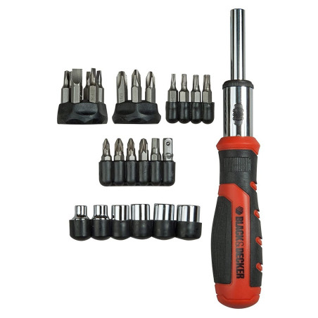 Juego de puntas con destornillador Black & Decker BDHT0-62130 29 Pieza