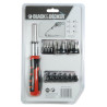 Juego de puntas con destornillador Black & Decker BDHT0-62130 29 Pieza