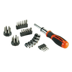 Juego de puntas con destornillador Black & Decker BDHT0-62130 29 Pieza