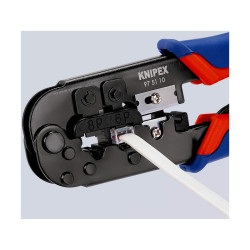 Crimpadora Knipex 70 x 18 x 190 mm Cables y conectores (1 unidad)