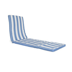 Cojín para Tumbona DKD Home Decor Hamaca Blanco Azul cielo 190 x 60 x