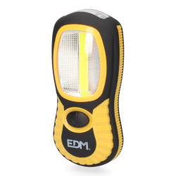 Linterna LED EDM Cob XL Gancho Imán Doble función 230 Lm Amarillo AB