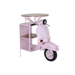 Mesa auxiliar DKD Home Decor Rosa claro Hierro Madera de mango 116 x 7