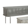 Set de Maceteros DKD Home Decor 100 x 22 x 70 cm Gris Metal Blanco Vin