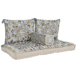 Sillón de jardín DKD Home Decor Azul Beige 155 x 76 x 65 cm 150 x 76