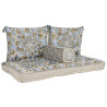 Sillón de jardín DKD Home Decor Azul Beige 155 x 76 x 65 cm 150 x 76