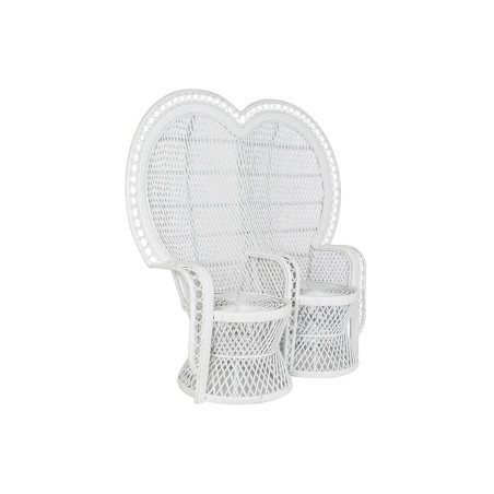 Sillón de jardín DKD Home Decor Blanco 188 x 50 x 140 cm 154 x 70 x