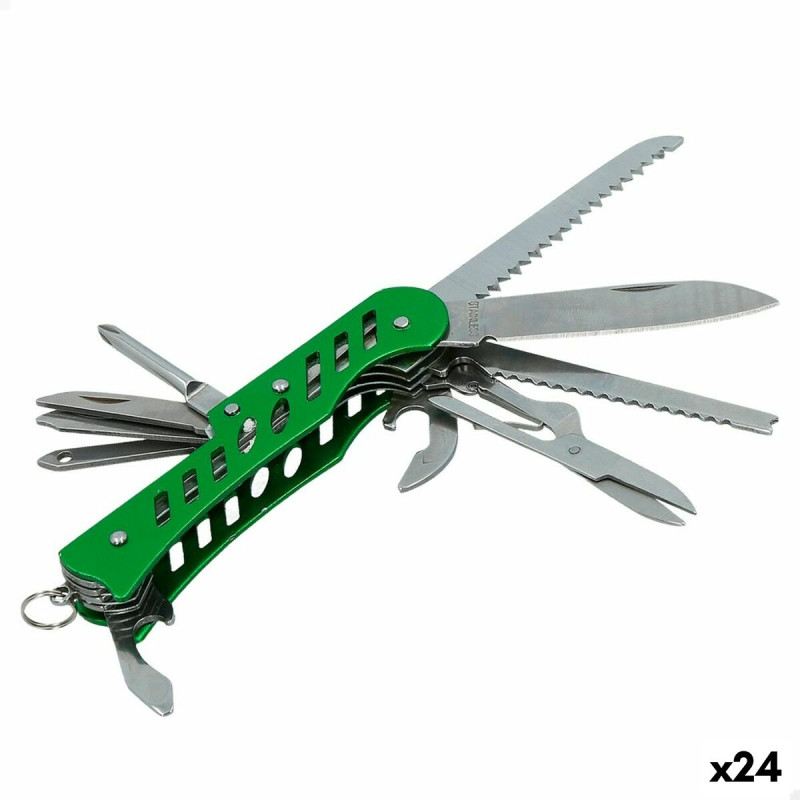 Navaja multiusos Aktive Verde Camping 2,5 x 9 x 1,2 cm (24 Unidades) Navaja multiusos Aktive Verde Camping 2,5 x 9 x 1,2 cm (24 Unidades)