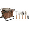 Kit de herramientas de jardinería Home ESPRIT 7 Piezas Marrón 40 x 2