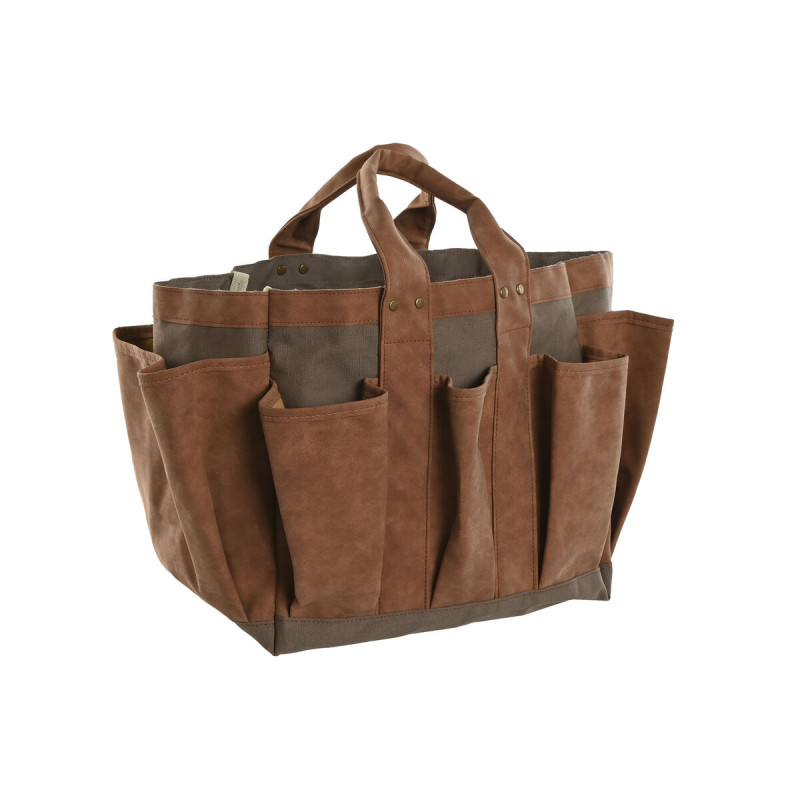 Portaherramientas Home ESPRIT Bolso Jardín Marrón 47 x 18 x 27 cm Portaherramientas Home ESPRIT Bolso Jardín Marrón 47 x 18 x 27 cm