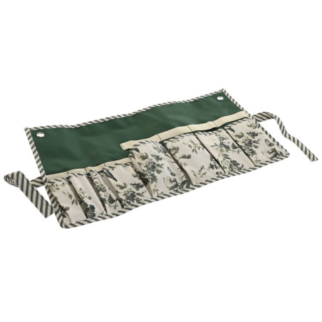 Portaherramientas Home ESPRIT Jardín Cinta Blanco Verde 54 x 29 x 6 c