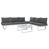 Conjunto de Sofá y Mesa Home ESPRIT Metal 130 x 68 x 65 cm