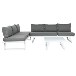 Conjunto de Sofá y Mesa Home ESPRIT Metal 130 x 68 x 65 cm