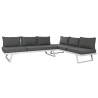 Conjunto de Sofá y Mesa Home ESPRIT Metal 130 x 68 x 65 cm